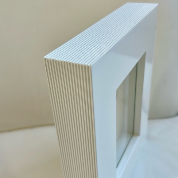 PAPYRUS 5”x7”  Lacquer White Picture Frame - Picture 2 of 7
